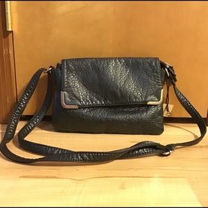 Brand New Black Leather Crossover Purse!